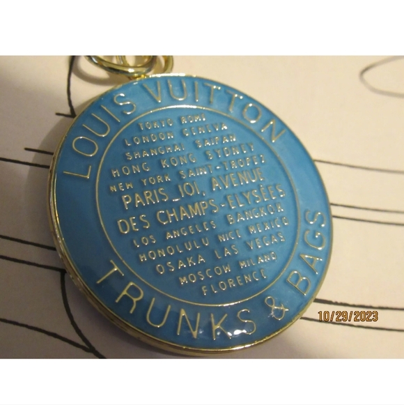 Authentic Large Louis Vuitton Charm Trunks & Bags Aqua - Picture 3 of 7